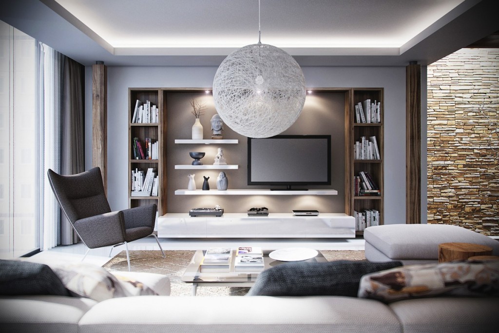 grey-and-brown-living-room