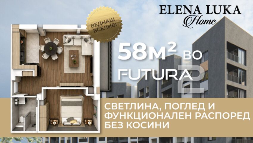 vednash vselliv stan vo kisela voda vo futura 2 elena luka home